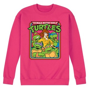 Men's - Teenage Mutant Ninja Turtles - Retro Group April Graphic Fleece Sweatshirt - 1 of 4