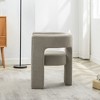KINWELL 28" Wide Boucle Upholstered Square Armchair - 4 of 4