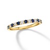 Ross-Simons 0.30 ct. t.w. Sapphire and .28 ct. t.w. Diamond Ring in 14kt Yellow Gold - 4 of 4