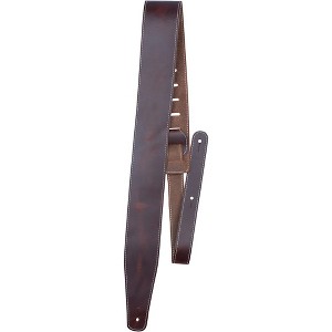 Perri's Oil Leather Guitar Strap With Contrast Stitching - 1 of 1