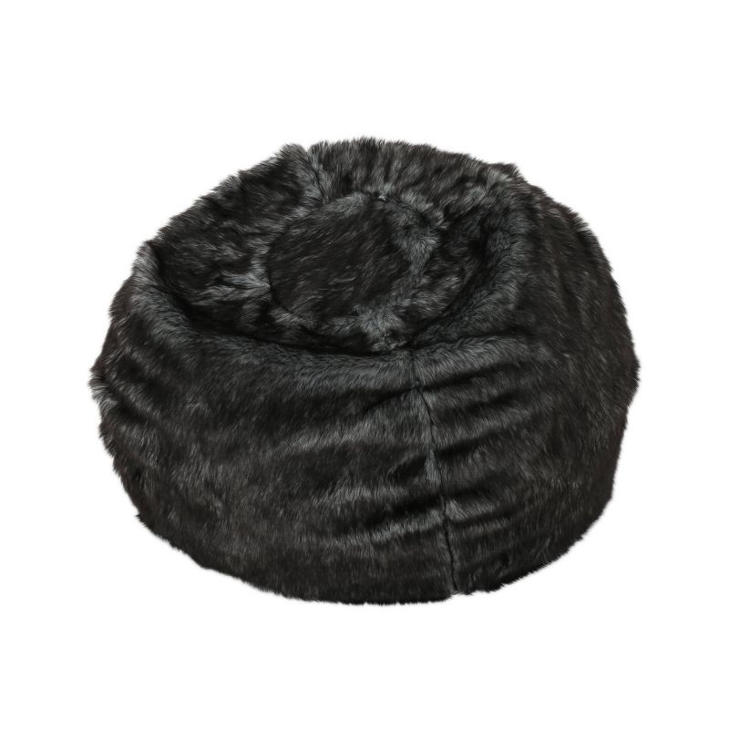 3" Leeson Faux Fur Bean Bag - Christopher Knight Home, 1 of 5