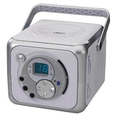 sneeuw Intrekking cabine Jensen Portable Bluetooth Receiver Music System With Cd Player - Silver (cd-555a)  : Target