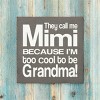 Slickblue They Call Me Mimi Wood Sign – Rustic Knotty Pine 7x7 Wall Decor for Grandma, Multiple Colors - 2 of 3