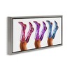 Stupell Industries Trendy Glam Cowgirl Boots Black Framed Floater Canvas Wall Art - 3 of 4
