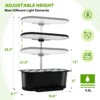 EAGLE PEAK 15 Pods Hydroponics Growing System with WiFi, 5.5 L Water Tank, Smart Plants Germination Kit with LED Grow Light, Black - 3 of 4
