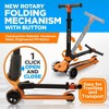 Hurtle 3-Wheel Foldable Kids Scooter - Lean-to-Steer, Adjustable Height - 3 of 4