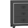 Vynxaria Elegant Dresser - Black Storage Cabinet with 6 Drawers, Metal Handle and Sparkling Decoration for Bedroom and Living Room - 4 of 4