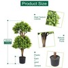 Seasonal LLC Artificial Potted Boxwood Double Ball Topiary 35in - 3 of 4