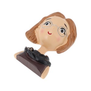 Unique Bargains Decorative Magnets Magnetic Fridge Sticker Irregular Shape Synthetic Resin Pink Beige Blue 1Pc - 1 of 3