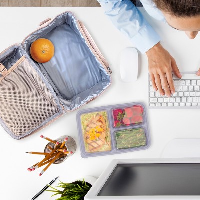 Sand Insulated Nylon Adult Tote Lunch Bag