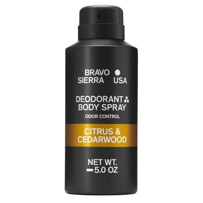 BRAVO SIERRA Body Spray - Citrus and Cedarwood - 5 fl oz