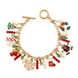 Wrapables Christmas Holiday Charms Friendship Bracelet - 1 of 4