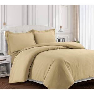 Valencia Microfiber Oversized Duvet Cover Set - Tribeca Living - 1 of 2