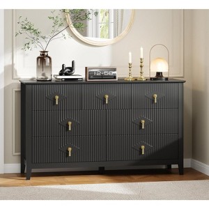 Modern Fluted Dresser, 3/5/6/7 Drawer Wood Dresser for Bedroom, Modern Chest of Drawers, Storage Organizer Cabinet for Living Room, Entryway - 1 of 4