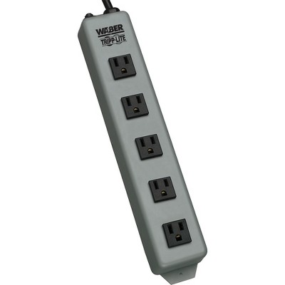 Tripp Lite Waber Industrial Power Strip 5 Outlet 6' Cord Switchless 5-15P - NEMA 5-15P - 5 NEMA 5-15R - 6ft