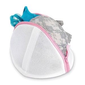 Whitmor Mesh Bra Wash Bag: Lingerie & Garment Washing Bag, Multicolored, 431.3 Volume, 9.375" x 8" x 5.75" - 1 of 4