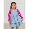 RuffleButts Toddler Girls Knit Long Sleeve Ruffle Layering Tee - 3 of 4