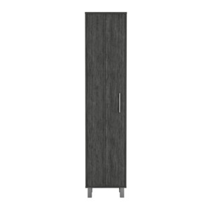 GlasFlength Decorative Storage Cabinets Modern Accent Storage Cabinet with 1 Door Free standing Cabinet for Living Room, Gray, 11.7"*15.7"*70.8" - 1 of 4