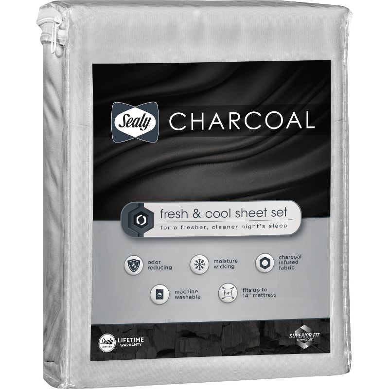 Charcoal Infused Sheet Set - Sealy, 1 of 7