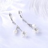 Cultured Pearl & Sterling Silver Floral Leverback Drop Earrings - 2 of 4