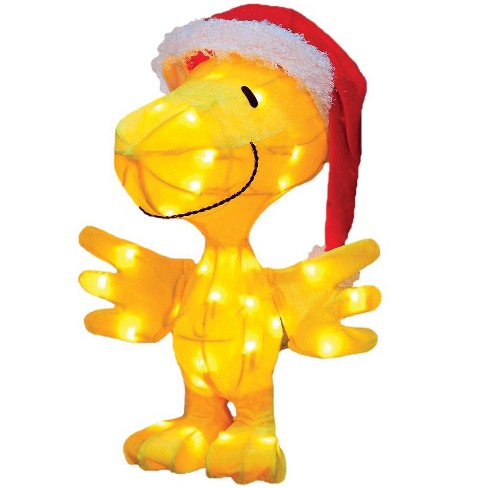 Peanuts Christmas 18 Prelit Tinsel Santa Claus Woodstock Outdoor