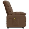 vidaXL Massage Recliner in Brown Fabric – Adjustable, Vibrating, Easy Assembly, Durable and Comfortable Relaxation Massage Chair - 4 of 4