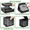 LunaLulinlk Portable Toilet for Car Camping Boating Hiking Outdoor Travel Potty with Carry Bag Foldable Emergency Toilet with Lid Trash Bags - 2 of 4