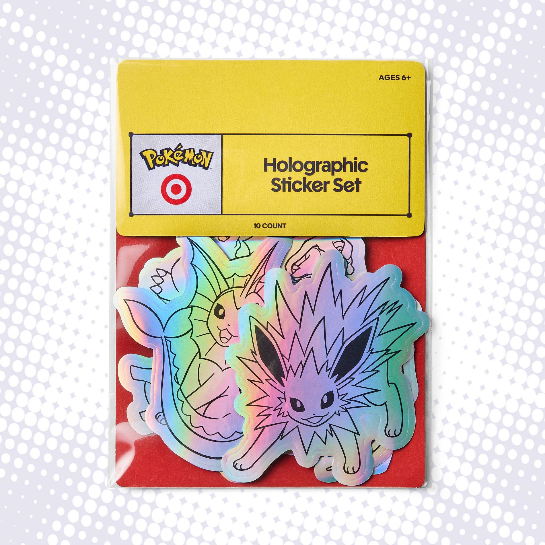 10ct Holographic Sticker Set - Pokémon x Target