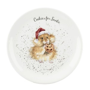 Royal Worcester Wrendale Designs Cookies For Santa 8 Inch Plate (Hamster) - 1 of 4