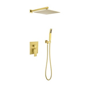 ALEXOUN  10" Rain Shower Head Systems Wall Mounted Shower - 1 of 4