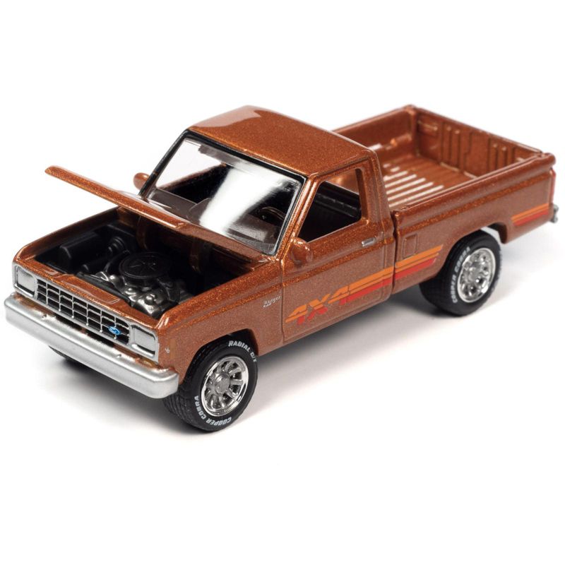 1985 Ford Ranger XL Truck Bright Copper Met w/Stripes "Classic Gold Collection" 2023 1/64 Diecast Model Car by Johnny Lightning, 3 of 4