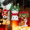 Kurt Adler Noble Gems Glass Ornaments for Christmas Tree, Dogs in Christmas Glasses, Assorted (Pack of 3) - 2 of 2