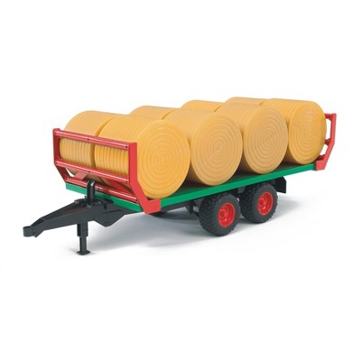 Bruder Bale Transport Trailer with 8 Round Bales