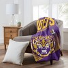 NCAA LSU Tigers 60" x 80" Raschel Throw Blanket - 2 of 3