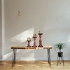 Mela Artisans Medium Polish Candle Holders for Pillar Candles (Set of 3) Rustic Wooden Candle Holders Pillar6", 9", 12" - 3 of 4