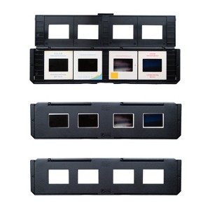Magnasonic Long Tray Slide Film Holder for 35mm Compatible Film Scanners, Holds 4 Slides, Easy to Use - Set of 3 - Black - 1 of 4