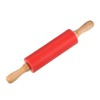 Unique Bargains Silicone Smooth Wooden Handle Non-Stick Kitchen Rolling Pin - 3 of 4