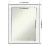 Amanti Art Maya Beveled Framed Bathroom Vanity Wall Mirror - 3 of 4