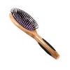 Bass Brushes Style & Detangle Hair Brush Premium Bamboo Handle with Professional Grade Nylon Pin Large Oval - 3 of 4