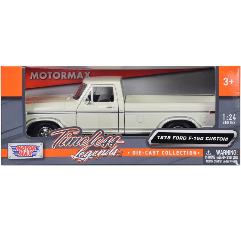 1979 Ford F-150 Pickup Truck White 1/24 Diecast Model Car by Motormax, 1 of 4