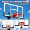 Inground Basketball Hoop Outdoor, 8-10ft Quick Adjustable Basketball Hoop In Ground with 55" Shatterproof Tempered Glass Backboard - 3 of 4