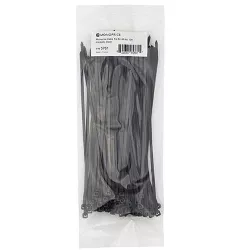 Monoprice 8-inch Cable Tie, 100pcs/Pack, 40 lbs Max Weight - Black