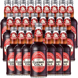 Fentimans Botanically Brewed Cherry Cola Sparkling Soda, 24 Pack, 9.3 fl oz Bottles – Premium Craft Soda/Mixer for Cocktails & Refreshing Drinks - 1 of 4