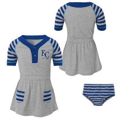 MLB Kansas City Royals Girls Striped 