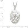 Black Bow Jewelry Rhodium Plated Sterling Praying & Believing with You Necklace, 18 Inch - 3 of 4
