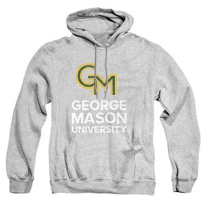 George Mason University Official Distressed Primary Logo Adult Pull-Over Hoodie - 1 of 4