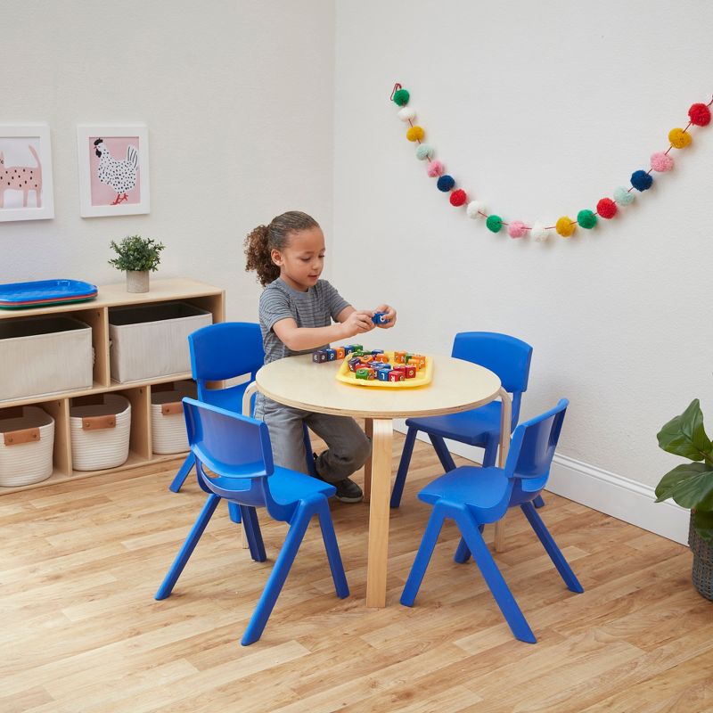 ECR4Kids 12in Plastic School Stack Chair, Classroom Furniture, 10-Piece, 6 of 10