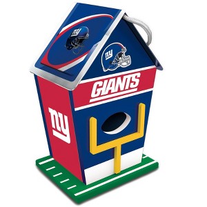 MasterPieces Officially Licensed NFL New York Giants outdoor wood birdhouse! - 1 of 3