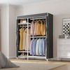 VIPEK V2C Wire Garment Rack Covered Clothes Rack, Black Metal Clothing Rack with Black Oxford Fabric Cover Cover, Max Load 750LBS - 4 of 4