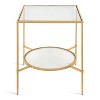 Kate and Laurel Tulare Square Metal Side Table, 18.25x18.25x23.25, Gold - 3 of 4